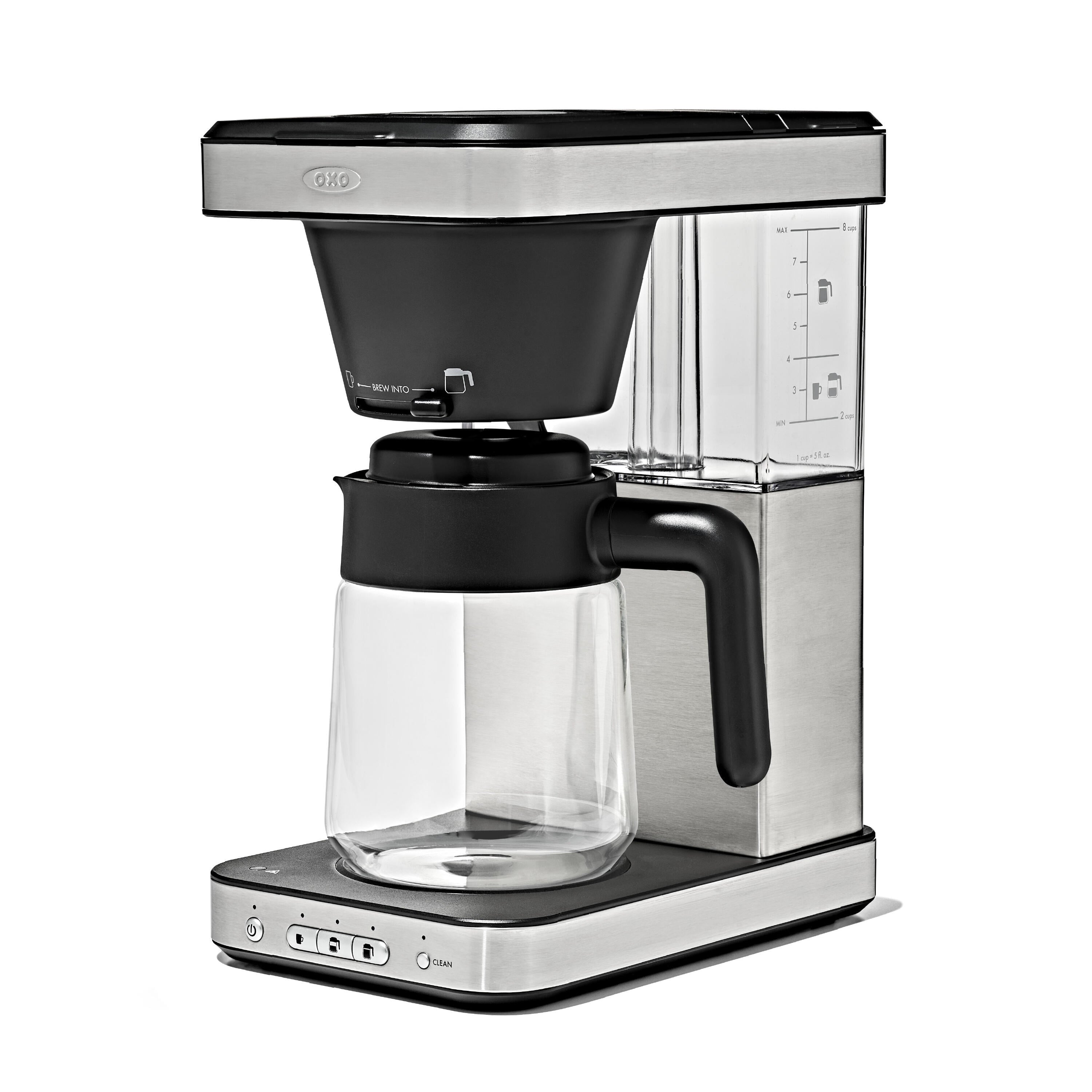OXO Brew 8-Cup Coffee Maker with Glass Carafe and Single-Serve Option