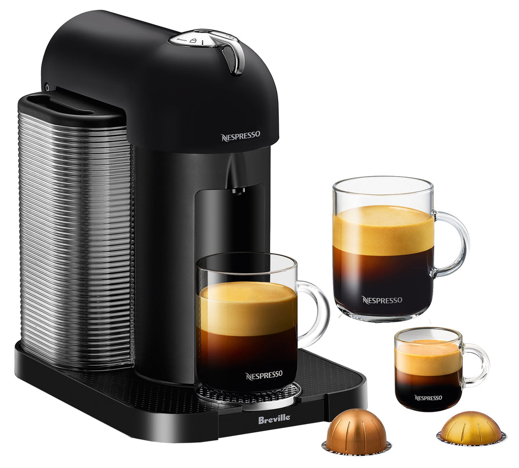 Nespresso Vertuo Coffee & Espresso Single-Serve Machine in Black, BNV220BLK1BUC1